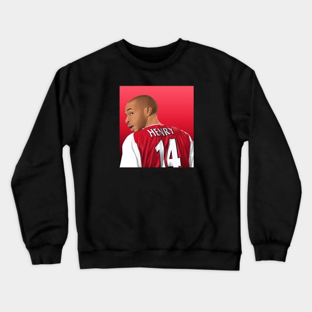 Thierry Henry Crewneck Sweatshirt by Arissetyo